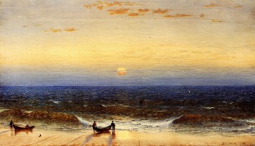日の出 ロング ブランチ ニュージャージー州の風景 サンフォード ロビンソン ギフォード ビーチ Oil Paintings